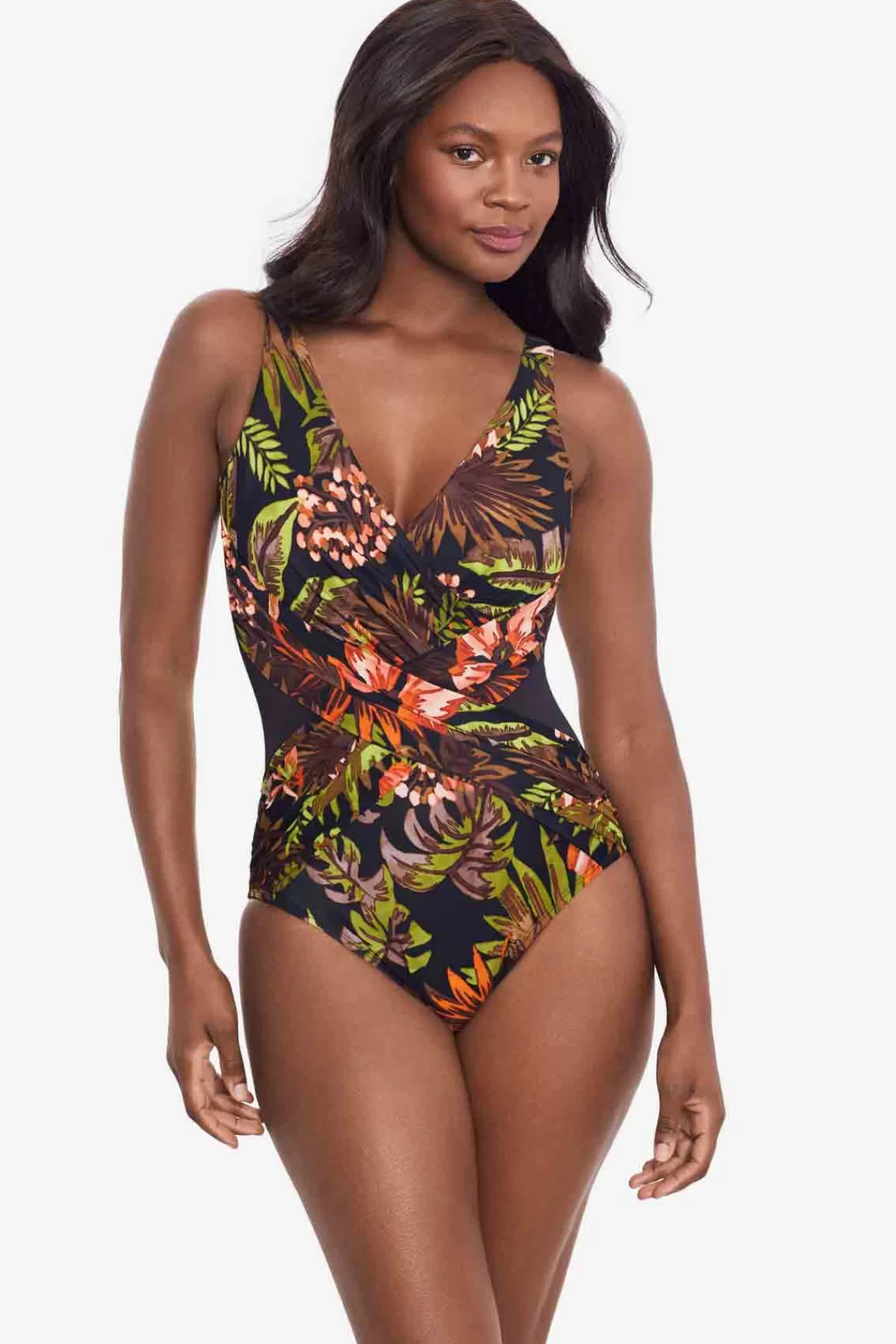 Miraclesuit Botanico Crossover One Piece Swimsuit | Women One Piece