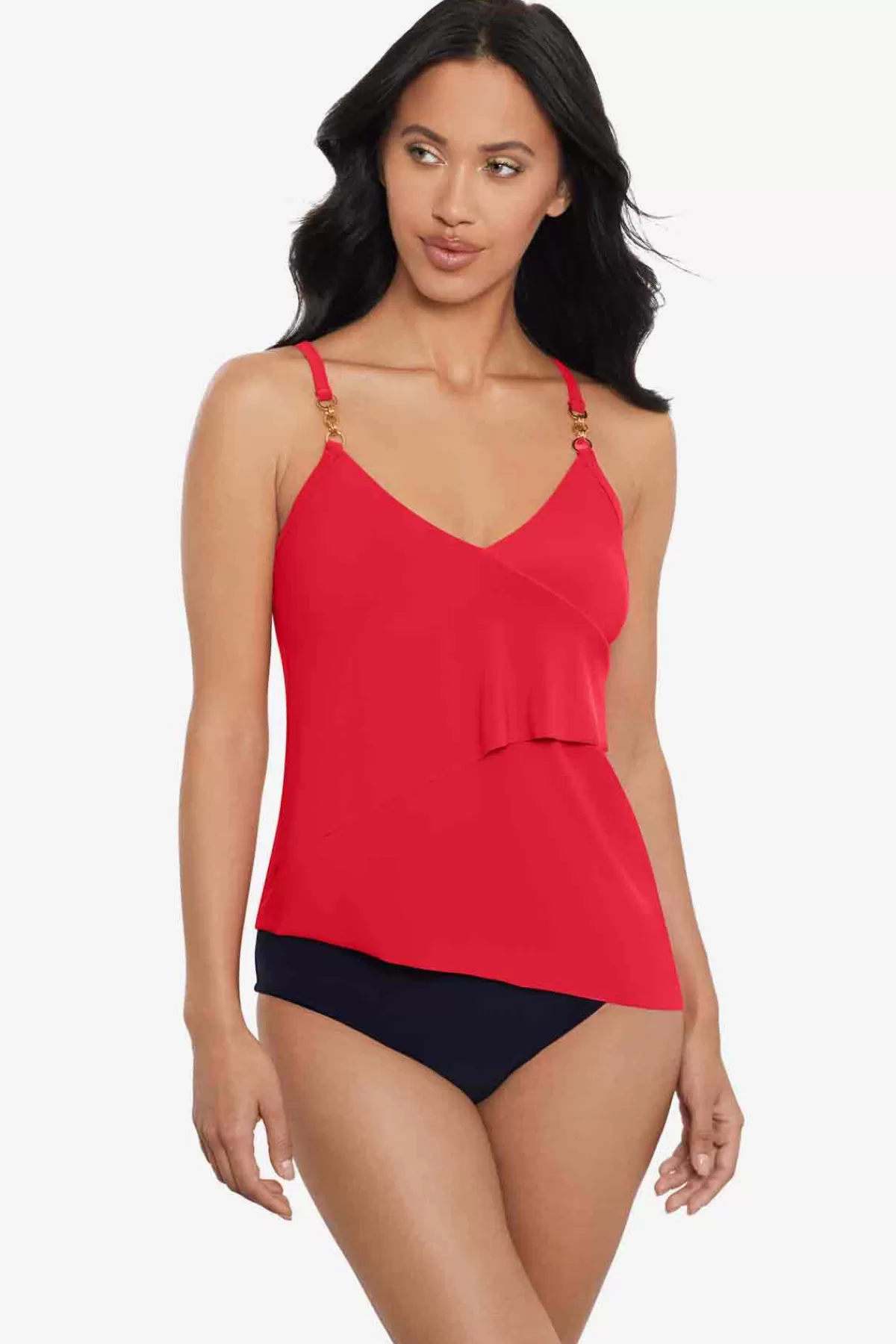 Miraclesuit Chain Link Eliza Tankini Top | Women Tankini Tops