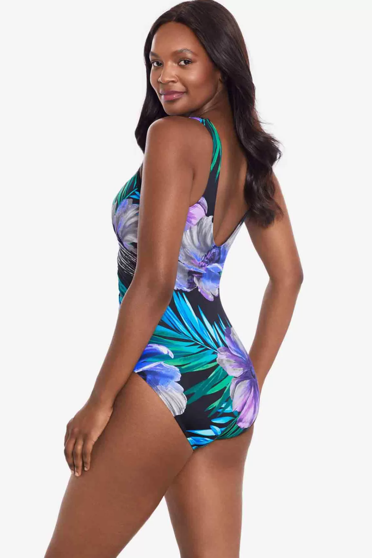 Miraclesuit Flora Aura It'S A Wrap One Piece Swimsuit | Women One Piece