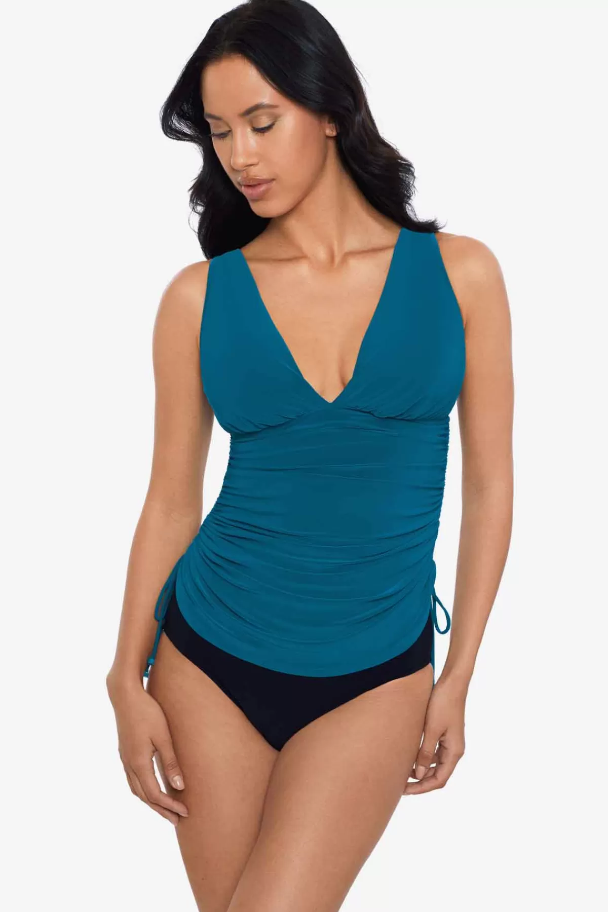 Miraclesuit Morningstar Dani Ruched Tankini Top | Women Tankini Tops