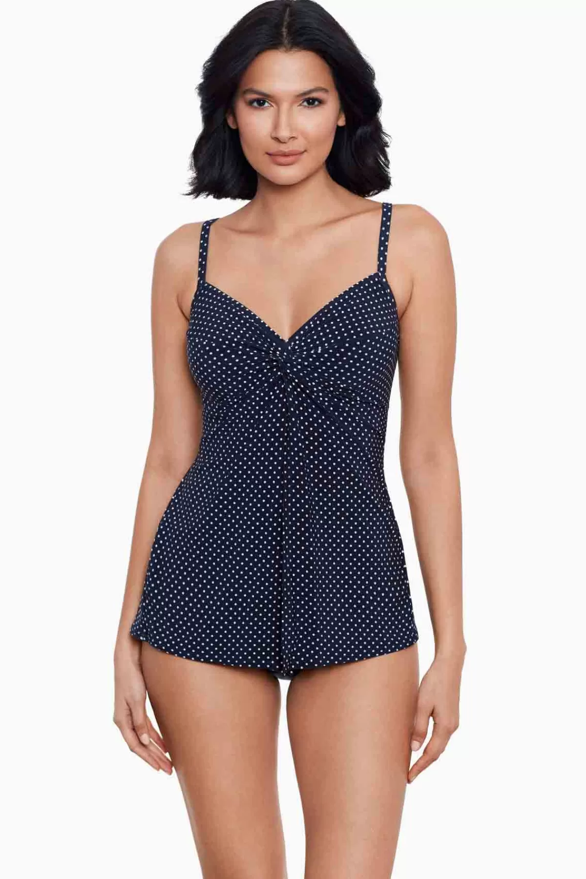 Miraclesuit Pin Point Love Knot Tankini Top | Women Tankini Tops