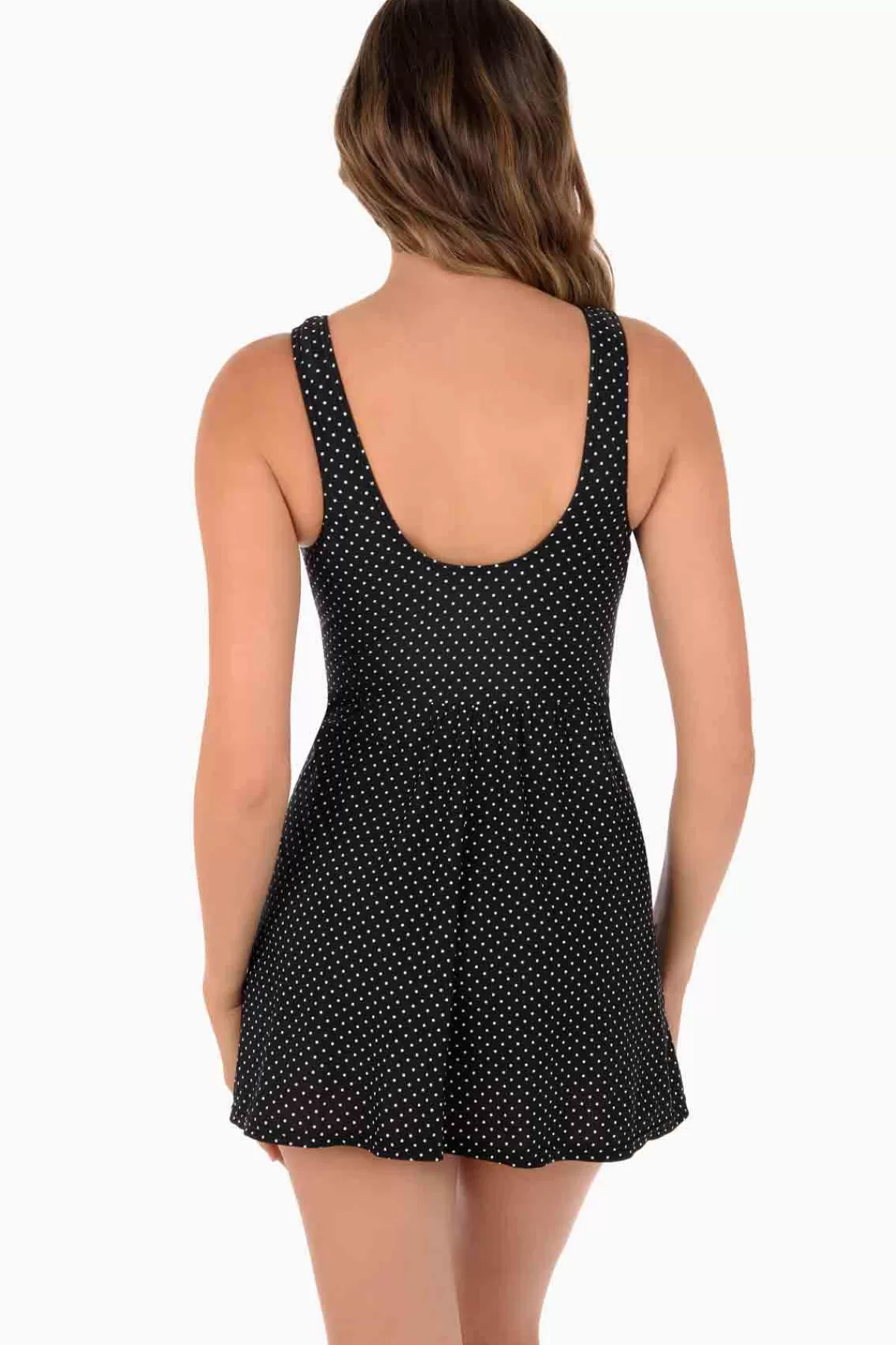 Miraclesuit Pin Point Marais One Piece Swim Dress | Women Swim Dress