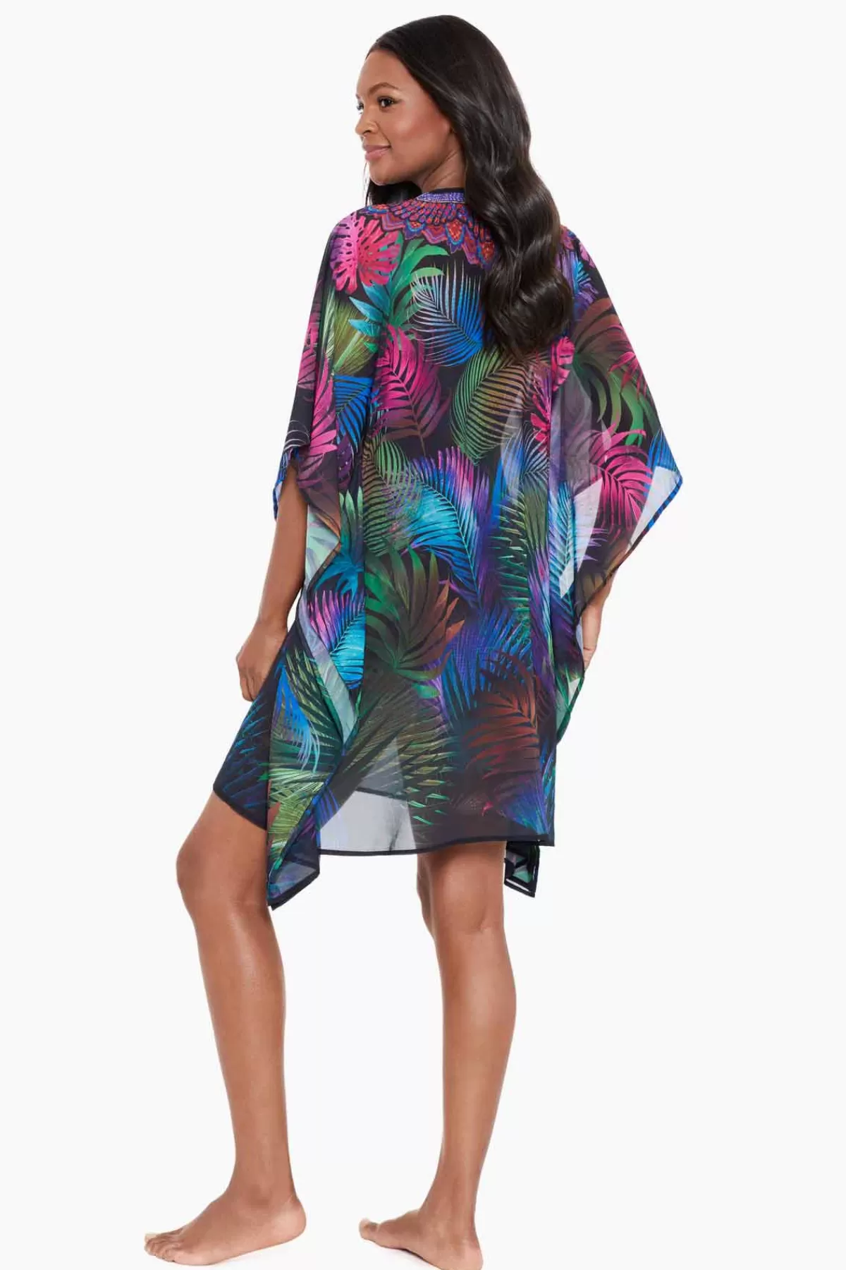 Miraclesuit Pixel Palmas Caftan Swim Cover Up | Women Cover Ups