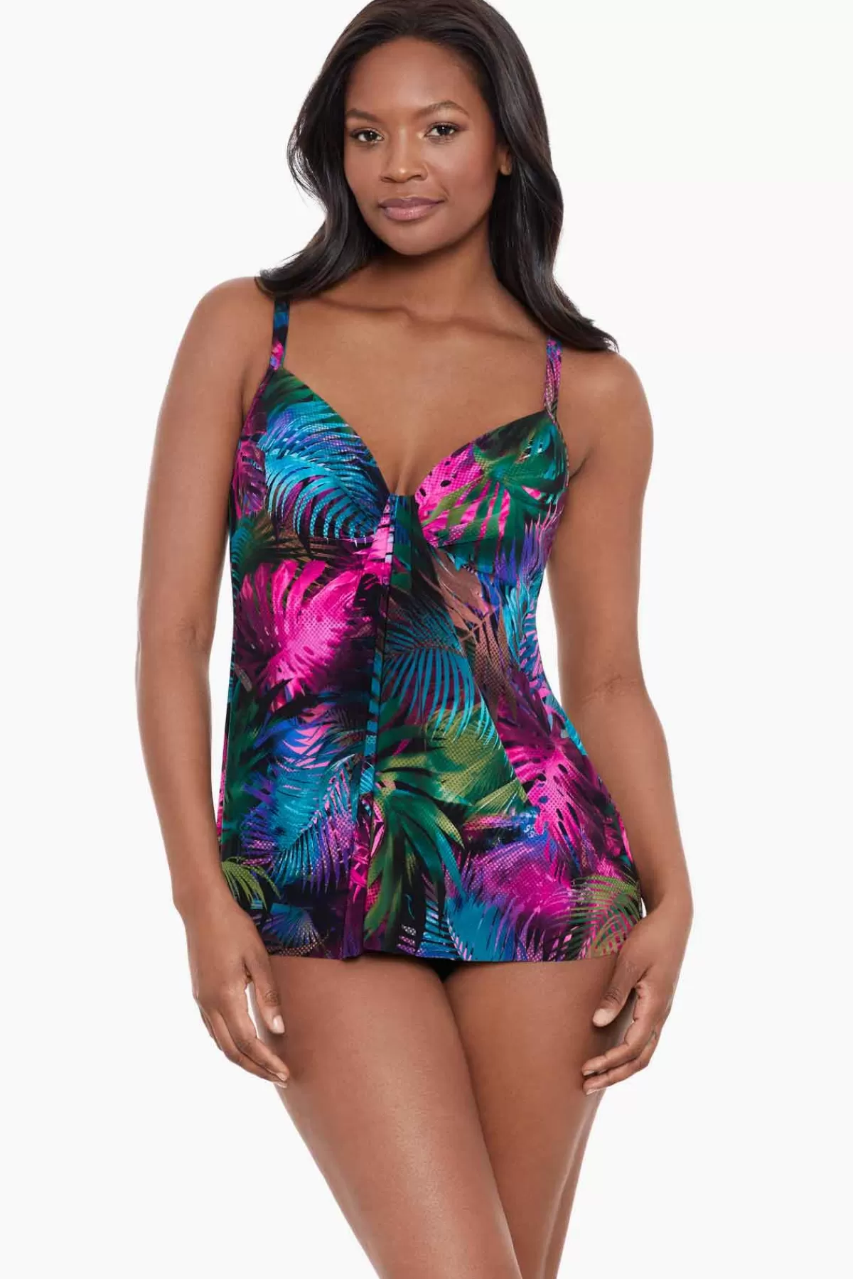 Miraclesuit Pixel Palmas Marina Tankini Top | Women Tankini Tops