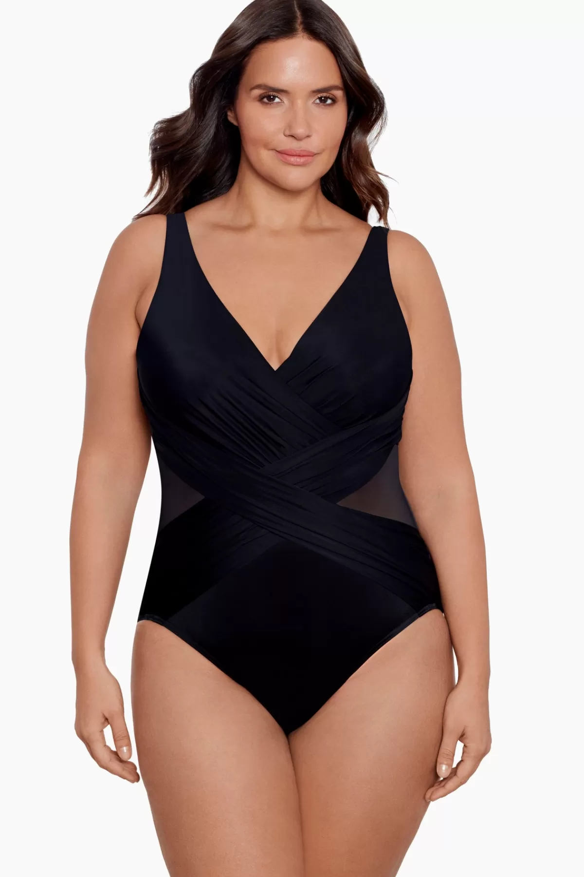 Miraclesuit Plus Size Crossover One Piece Swimsuit | Women One Piece