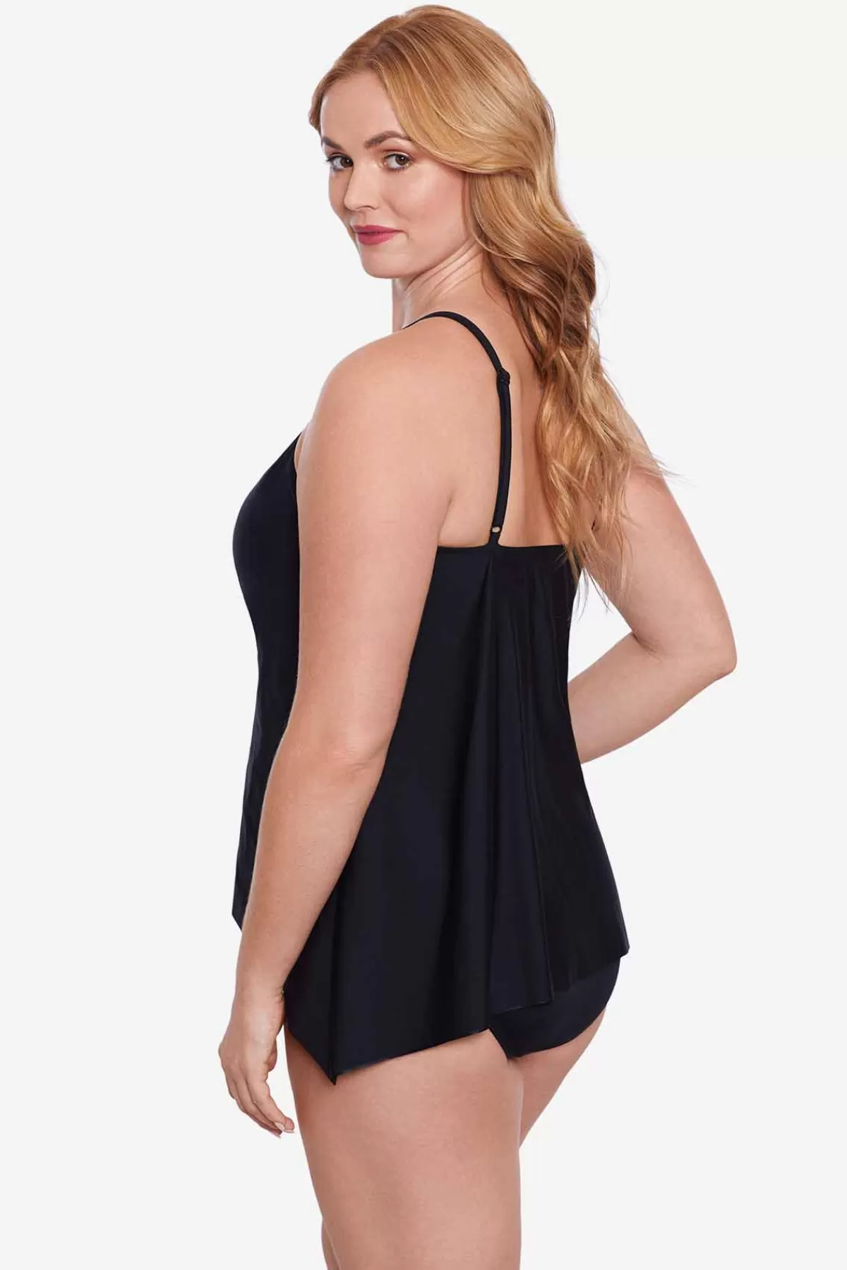 Miraclesuit Plus Size Precioso Peephole Tankini Top | Women Tankini Tops