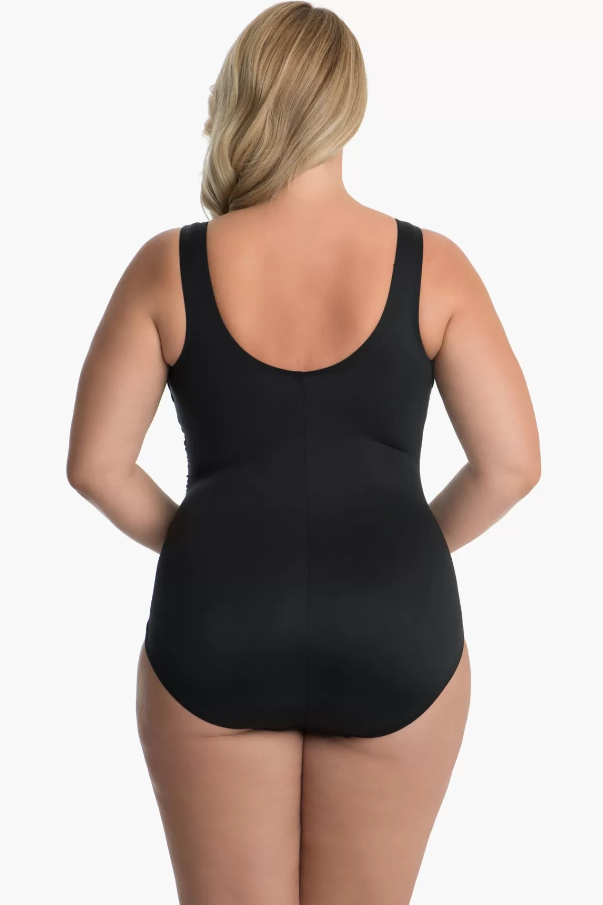 Miraclesuit Plus Size Solid Sideswipe One Piece Swimsuit | Women One Piece