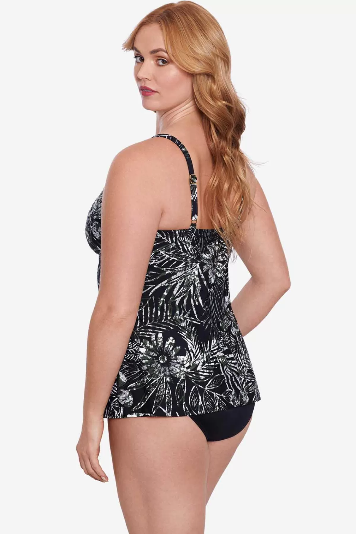 Miraclesuit Plus Size Zahara Love Knot Tankini Top | Women Tankini Tops