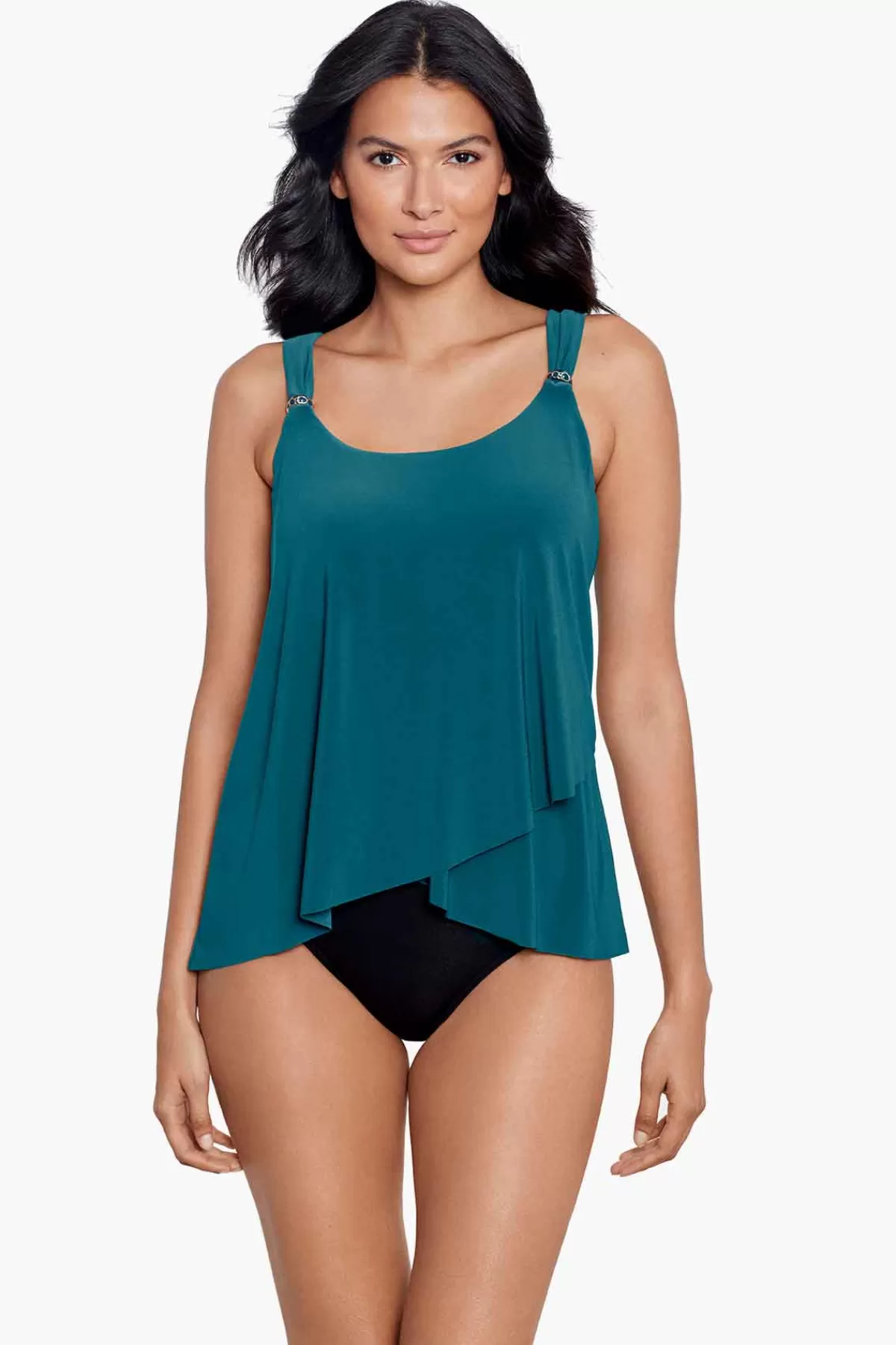 Miraclesuit Razzle Dazzle Underwire Tankini Top Dd-Cup | Women Tankini Tops