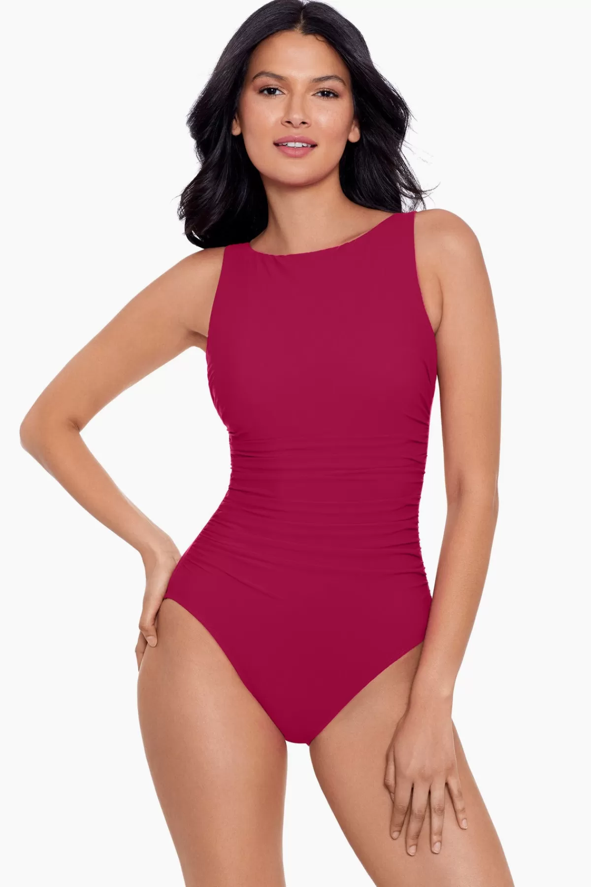 Miraclesuit Rock Solid Regatta High-Neck One Piece Swimsuit | Women One Piece