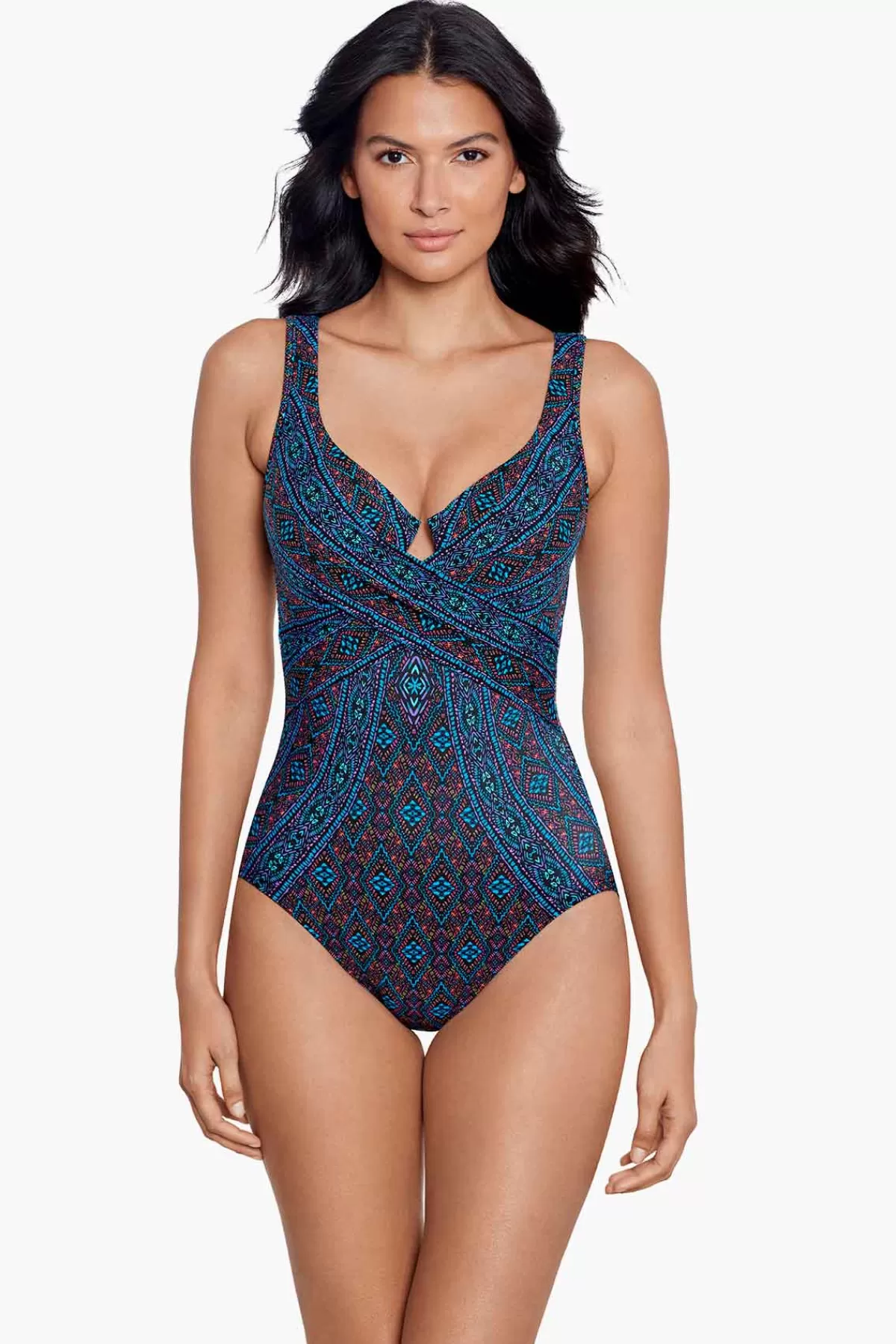 Miraclesuit Romani Criss Cross Escape One Piece Swimsuit | Women One Piece