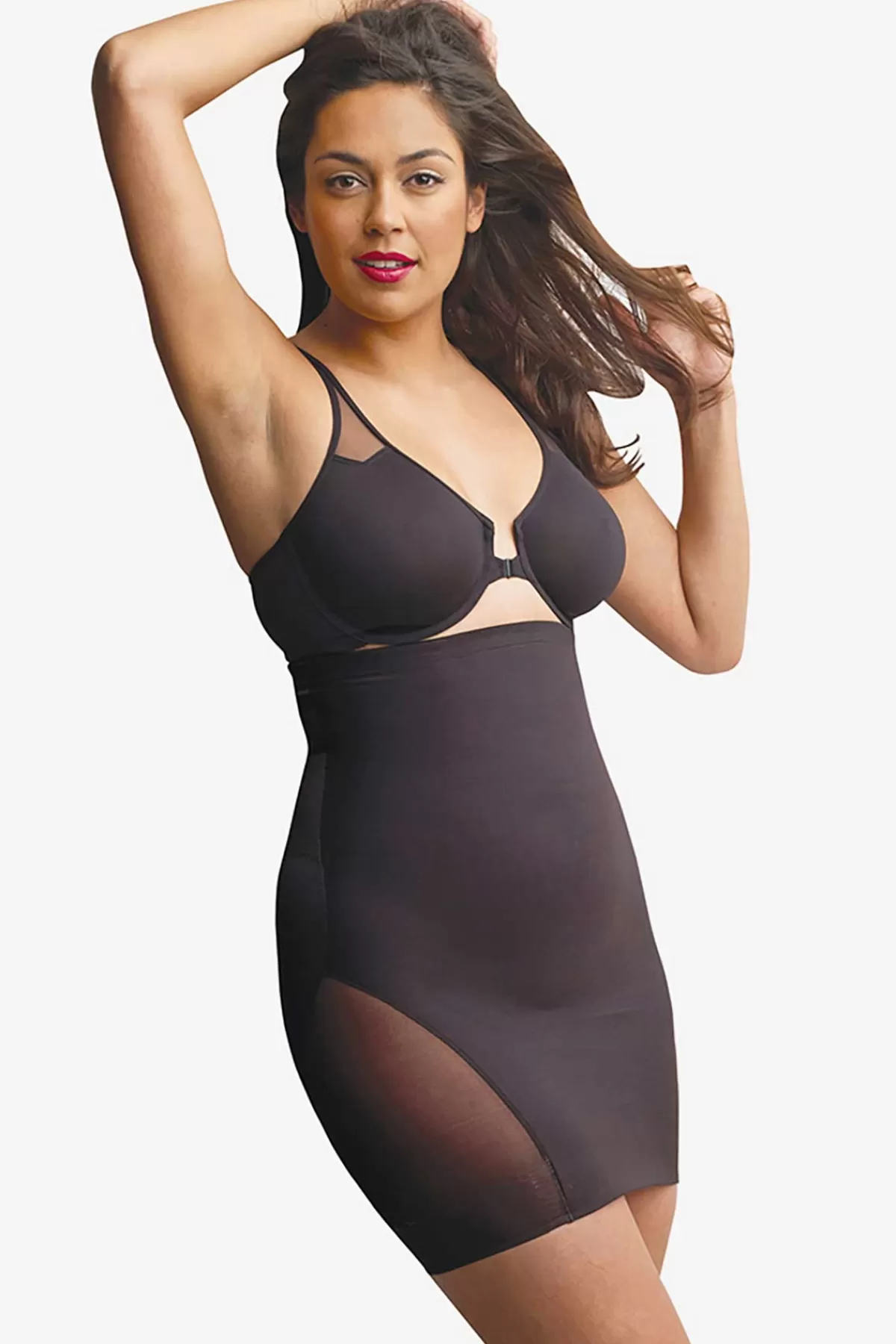 Miraclesuit Sexy Sheer Extra Firm Control High-Waist Half Slip | Women Thigh Slimmer