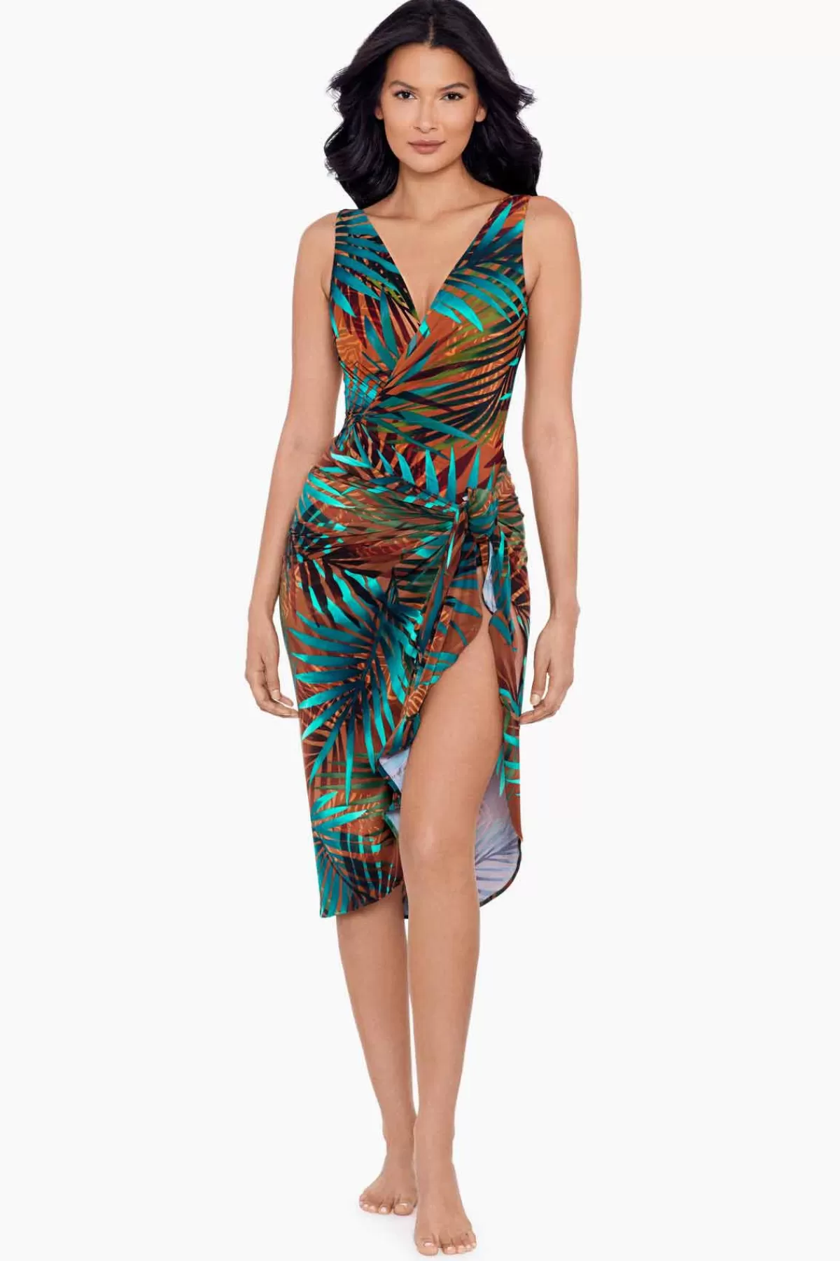 Miraclesuit Tamara Tigre Long Sarong Swim Cover Up | Women Cover Ups