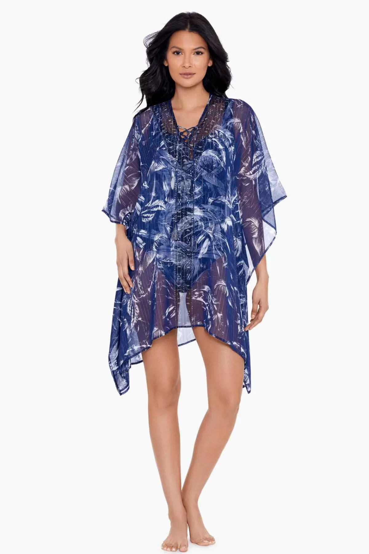 Miraclesuit Tropica Toile Caftan Swim Cover Up | Women Cover Ups